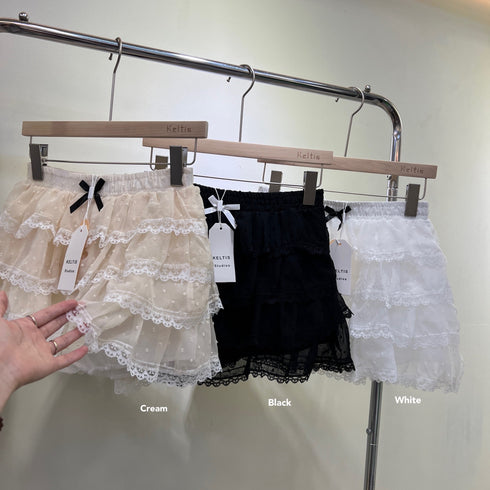 Ladies Lacey Layered Mini Skirts